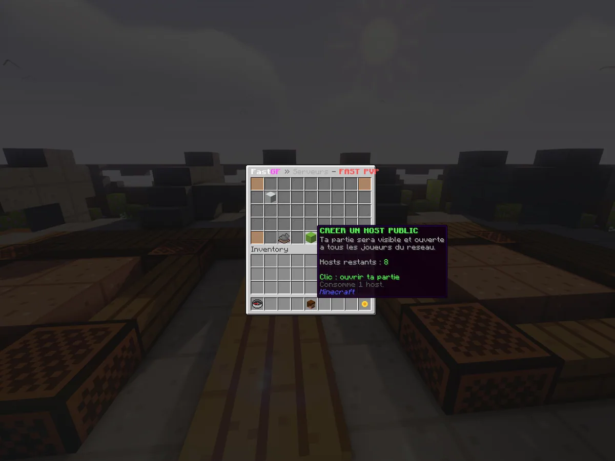 FastPvp — le début d'une manche